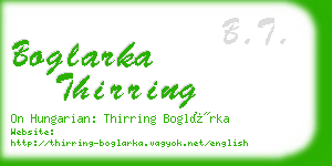 boglarka thirring business card